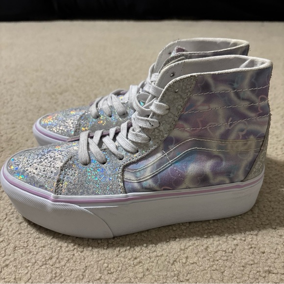 Vans Shoes - Vans Women's Size 7 Sk8 Hi Platform Sneakers Shoes Butterfly Dreams Purple